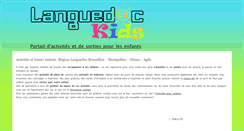 Desktop Screenshot of languedoc-kids.fr